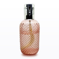 Coral Red Dimpled Flask Fragrance Lamp