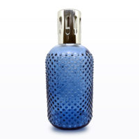 Azure Blue Dimpled Flask Fragrance Lamp