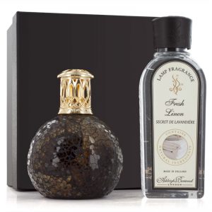 Mahogany Ball Fragrance Lamp & Oil Gift Set